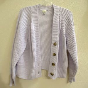 A New Day Light Purple Oversized button up sweater